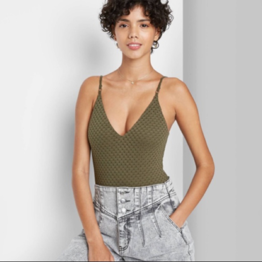 Wild fable Olive green body suit- medium